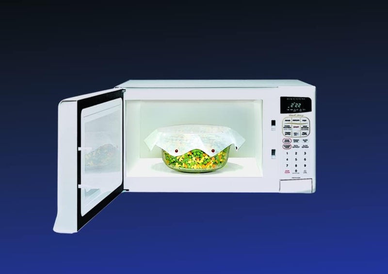 Smartwares شاشة تناثر الميكروويف، قابلة لإعادة الاستخدام، شبكة غير لاصقة، تطوى بشكل مسطح، واقي تناثر بحجم 13 بوصة، خالي من BPA، آمن للاستخدام مع الطعام، مصنوع في الولايات المتحدة الأمريكية. خرز أحمر - Image 5