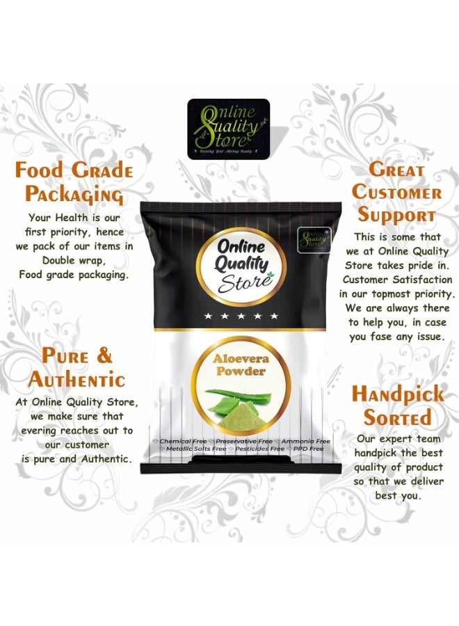 Online Quality Store Herbal Powder Combo (Aloe Vera)-100g |aloe vera powder for hair face |hair straightener |natural hair pack powder - Image 3