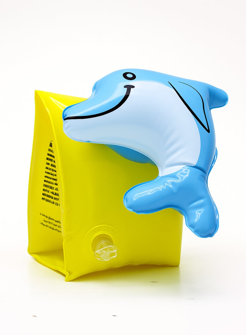 FLOBO Kids Inflatable Arm Bands Dolphin Style Floaties for Swimming Lightweight Leak Proof Safety Float Armband for Toddlers and Children Age 3 to 6 Years  - Image 2