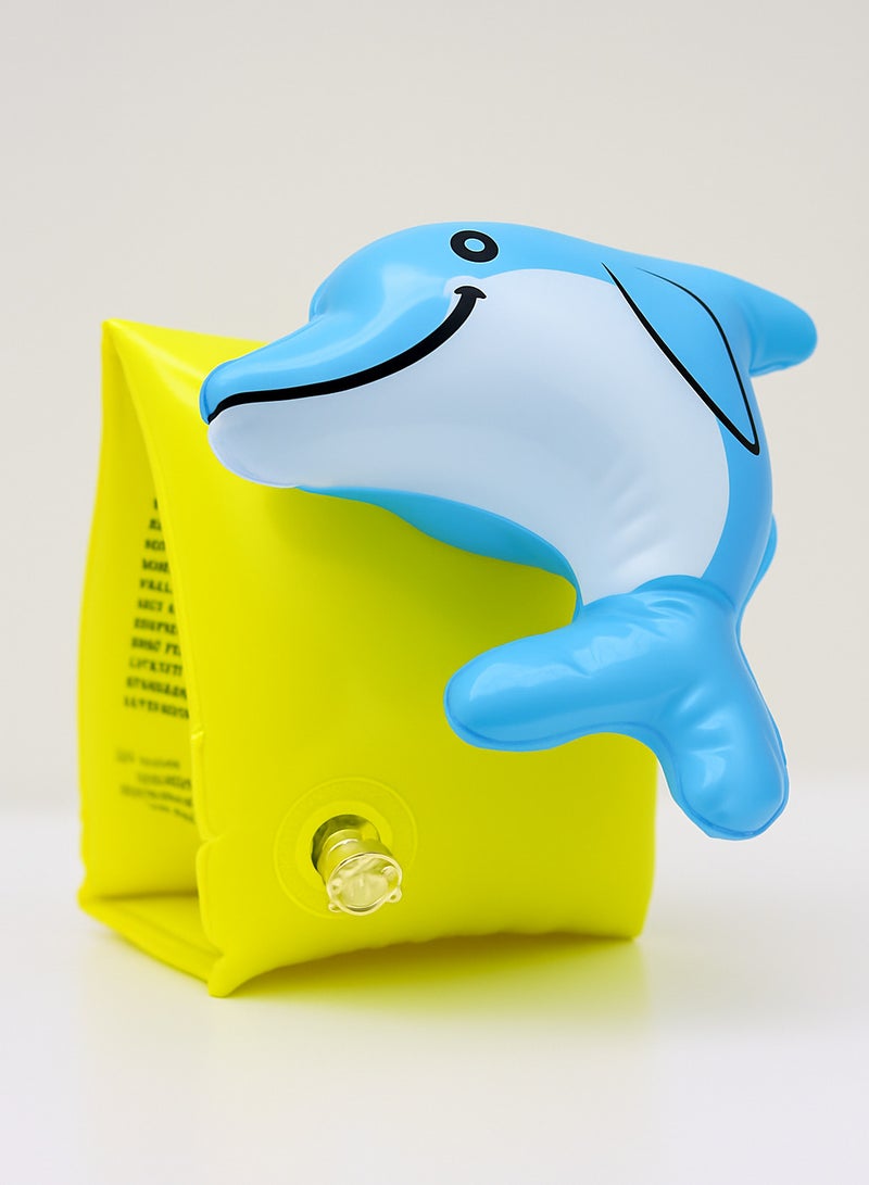 FLOBO Kids Inflatable Arm Bands Dolphin Style Floaties for Swimming Lightweight Leak Proof Safety Float Armband for Toddlers and Children Age 3 to 6 Years  - Image 4