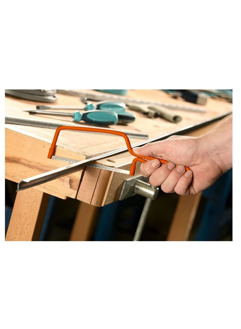 Clarke RACO Handy Bow Saw in 6mm Steel Rod with Powder Coating and Equipped with An All-Purpose 150mm Blade, The Bow Allows a Cutting Depth Of Up to 50mm.