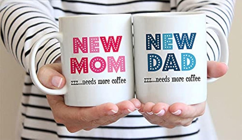 DAYS Anniversary Gift for Mom and Dad Coffee Mugs Set 2 Papa and Mummy Quotes Printed Mug Cup New mom dad Quotes Gift for Couple Baby Shower Occasion - Image 5