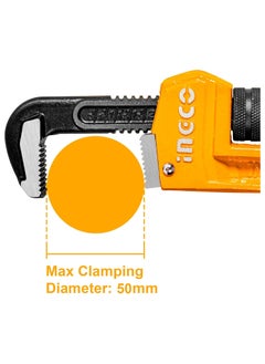 INGCO INGCO 14-inch Heavy Duty Pipe Wrench, Adjustable Plumbing Wrench, Drop Forged HPW0814  - Image 5