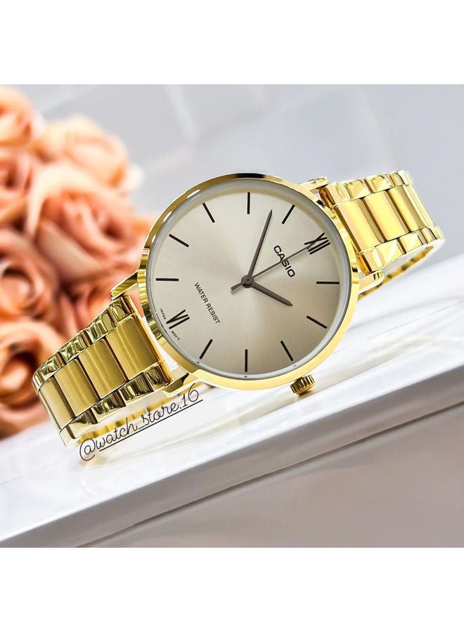 كاسيو ساعة يد من الاستانلس ستيل بعقارب LTP-VT01G-9BUDF - Image 2