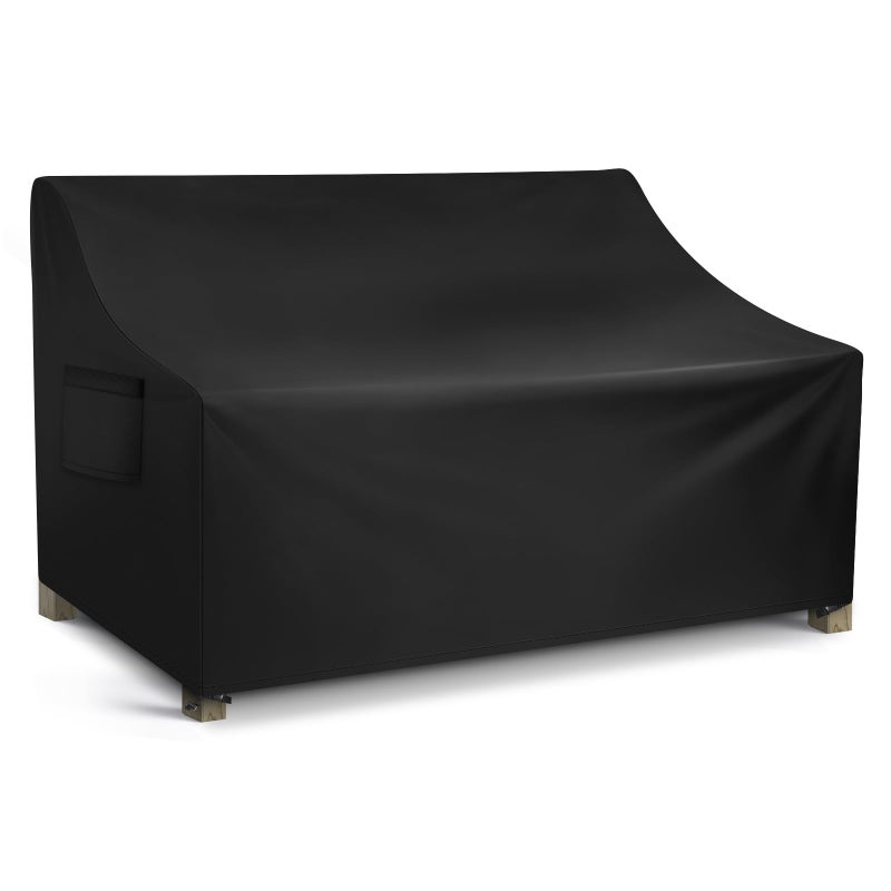 WLEAFJ Patio Sofa Cover Waterproof 2Seater Patio Loveseat Cover Heavy Duty Outdoor Couch Cover Outdoor Furniture Covers with Air Vent 60 W x 34 D x 30 H