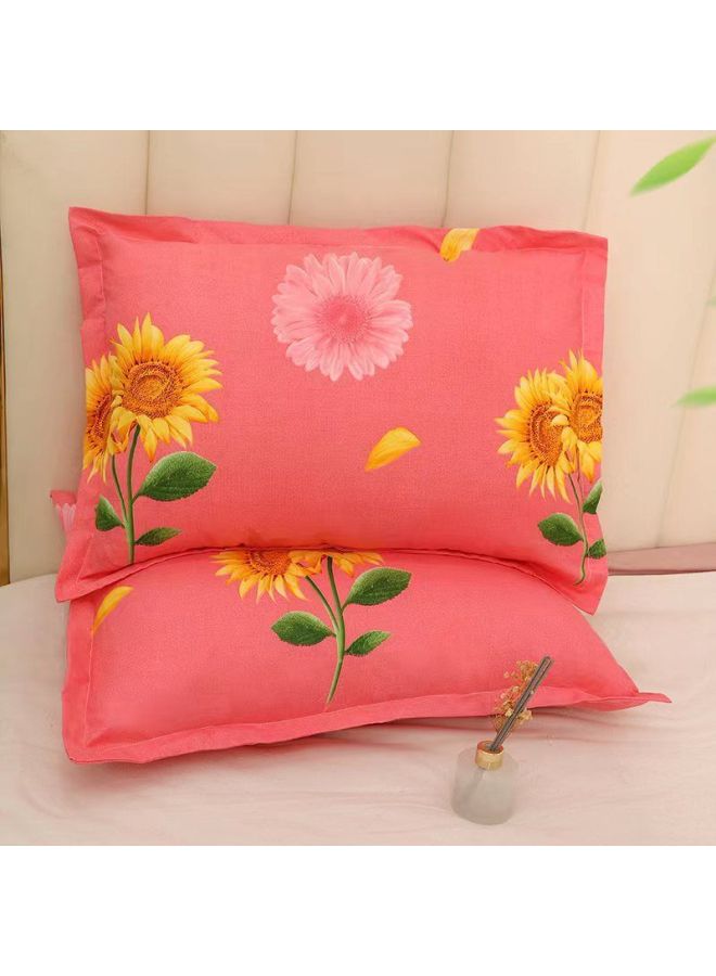 Pillowcase Pair Of Skin-friendly Sanding High-end High-density 42 Sensheng Honey Language Flower Fragrance-Color:Quiet Life☢-Specifications:42*70 ☢  - Image 4