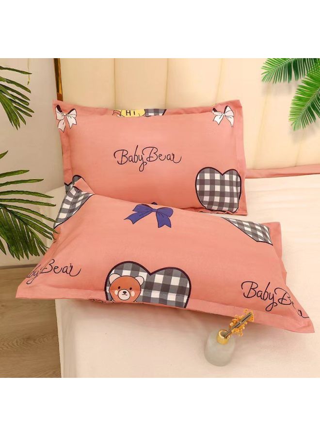 Pillowcase Pair Of Skin-friendly Sanding High-end High-density 42 Sensheng Honey Language Flower Fragrance-Color:Quiet Life☢-Specifications:42*70 ☢  - Image 2