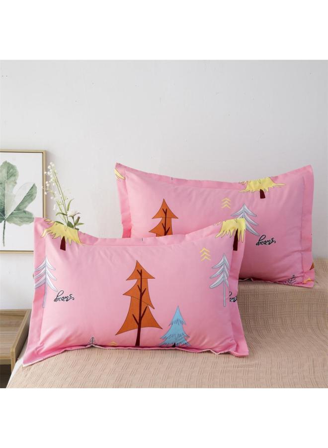 Pillowcase Pair Of Skin-friendly Sanding High-end High-density 42 Sensheng Honey Language Flower Fragrance-Color:Quiet Life☢-Specifications:42*70 ☢  - Image 1