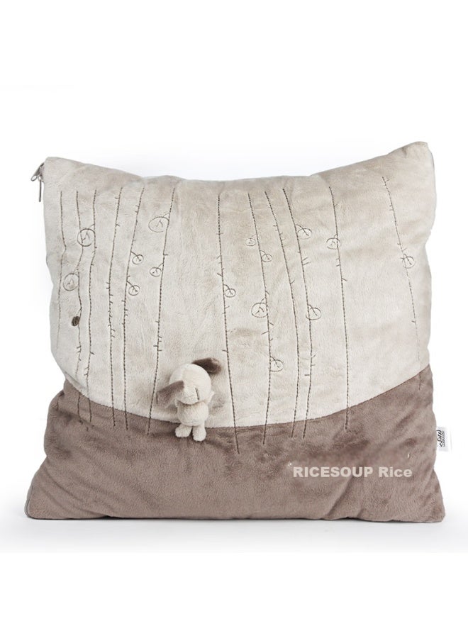 Icaroom Car Pillow Blanket, Cartoon Pillow And Blanket Dual-use For Office And Car Use, Lumbar Support For Nap, Air Conditioning Quilt T-113d - Image 2