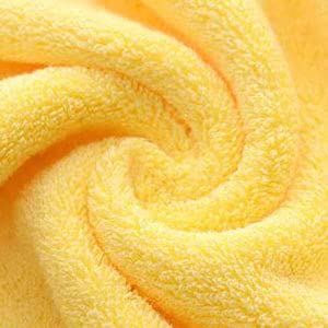 RUIBOLU Hand Towels for Bathroom - Cotton Ultra Soft Highly Absorbent Hand Towel 2 Set  Size 14"" x 30"" Home Bathroom Hand Towels for Bath  Hand  Face  Gym Towel (Yellow) - Image 3