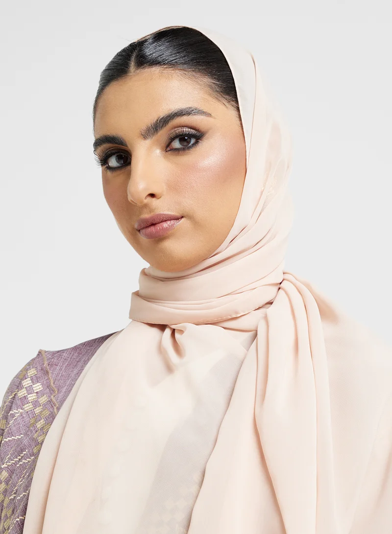 Khizana Abaya With Border Embroidery & Sheila