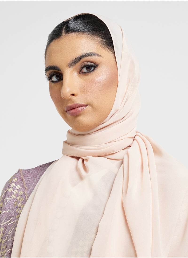 Khizana Abaya With Border Embroidery & Sheila  - Image 4