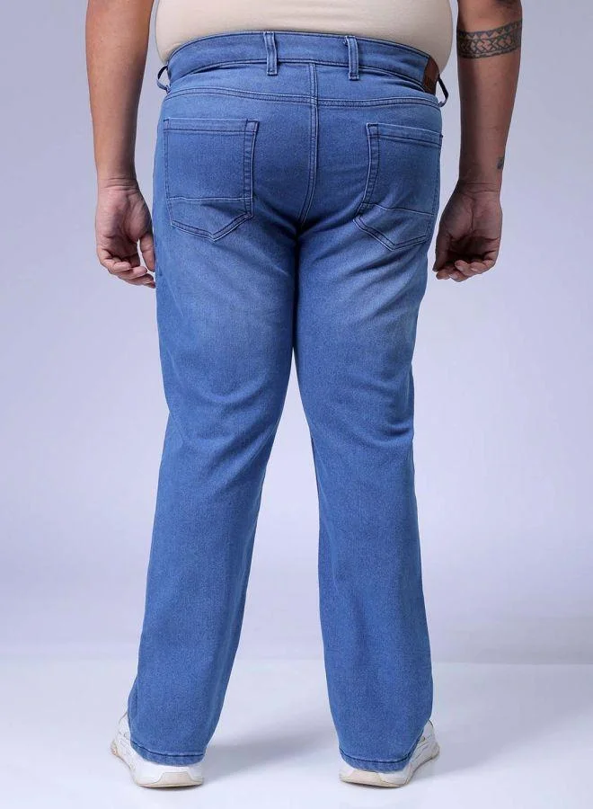 HARDSODA  Men Plus Size Bootcut Solid Mid-Rise Stretchable Jeans for Men | Best Price UAE