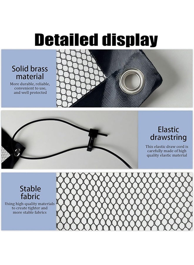 واقي للكلاب في صندوق السيارة، فاصل عالمي للحيوانات الأليفة، حاجز قابل للتعديل مع شبكة شديدة التحمل، شبكة أمان مع حبل قابل للتعديل و4 خطافات، يمنع الحيوانات الأليفة من الانتقال إلى المقعد الأمامي - Image 5