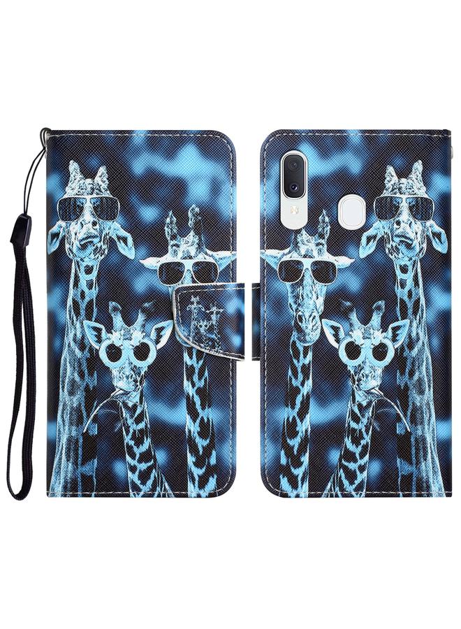 S-TOP Case For Samsung Galaxy A20 / A30 Colored Drawing Leather Phone Case - Image 1