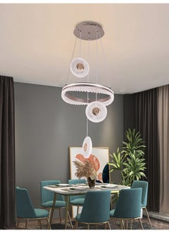 Best Power Modern LED Chandelier 6138 – 3 Pendant Lamps, 3 Lighting Levels, Adjustable Length (90 cm), 60W – Elegant Ceiling Light for Living Room, Dining Room, or Bedroom  - Image 1