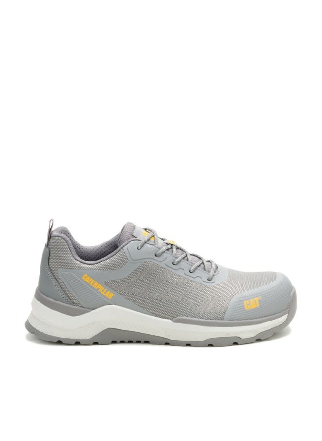 CATERPILLAR CAT Inductor Mesh Lo S3S Safety Shoes for Men – Composite Toe, ESD, Slip Resistant, Grey - Image 1