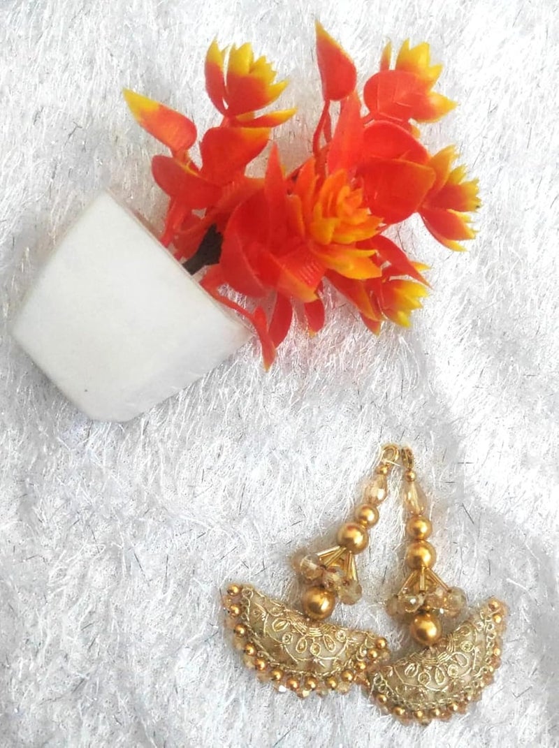 Bridal Blouse DORI Tassels DORI LATKAN Hanging Tassel Latkan Decorative Accessories Enhance Your Outfit with Unique Traditional and Stylish Details Set Pack of 2 7 Long - Image 1
