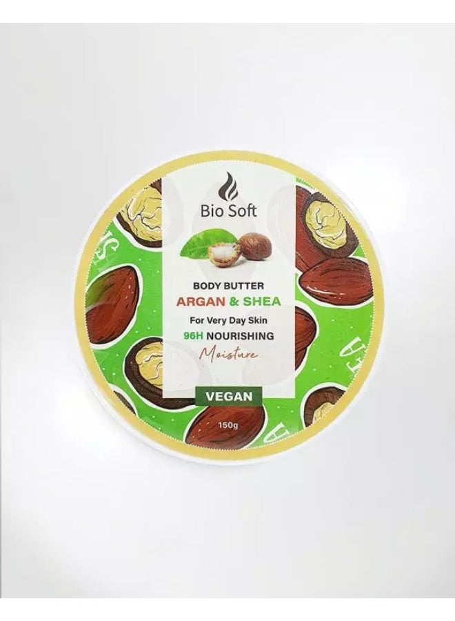 بيو سوفت زبدة الجسم بالأرغان والشيا 150 غرام - Image 1