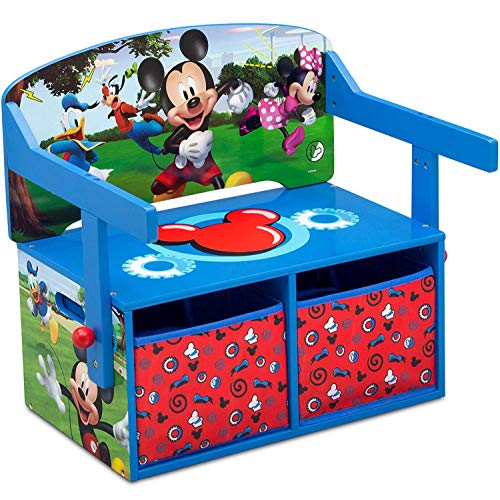 Delta Children Kids Convertible Activity Bench Greenguard Gold Certified Disney Mickey Mouse