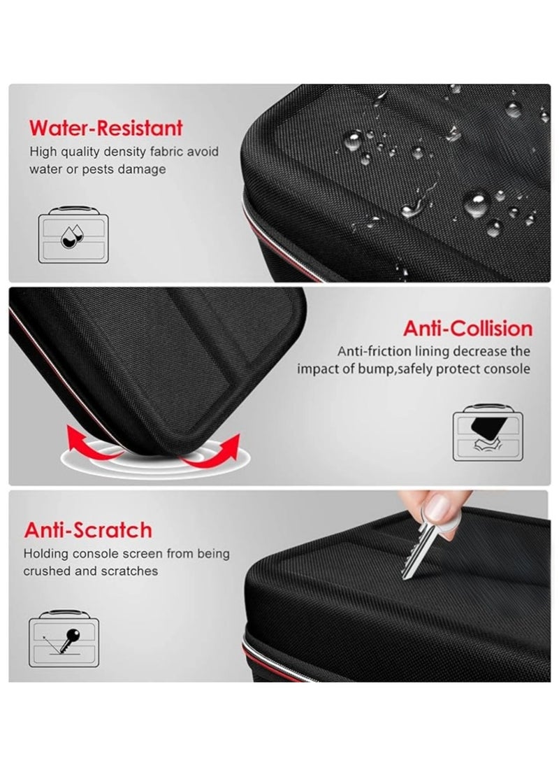 بيلينجدون BEILINGDUN حقيبة تخزين متعددة الاستخدامات لـ Nintendo Switch 2، حقيبة سفر محمولة واقية صلبة ببطانة ناعمة تتسع لـ 20 لعبة لـ Switch 2 Console Pro Controller Accessories أسود - Image 4