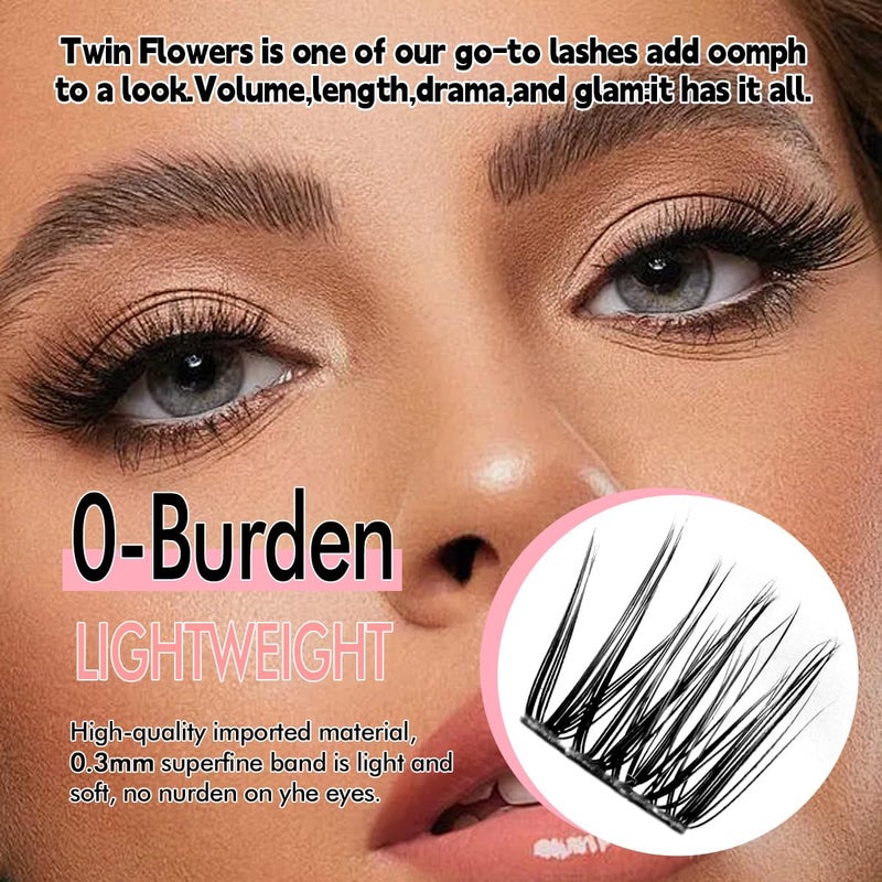 Azenlo Natural Lash Clusters Kit Wispy Eyelash Clusters 120 pcs Cluster Eyelash Extensions C Curl Individual Lashes 10-16 mm Mix Length Natural Look Lashes Clusters with Thin Lash Bandï¼ˆ02D-Lash KIT) - Image 3