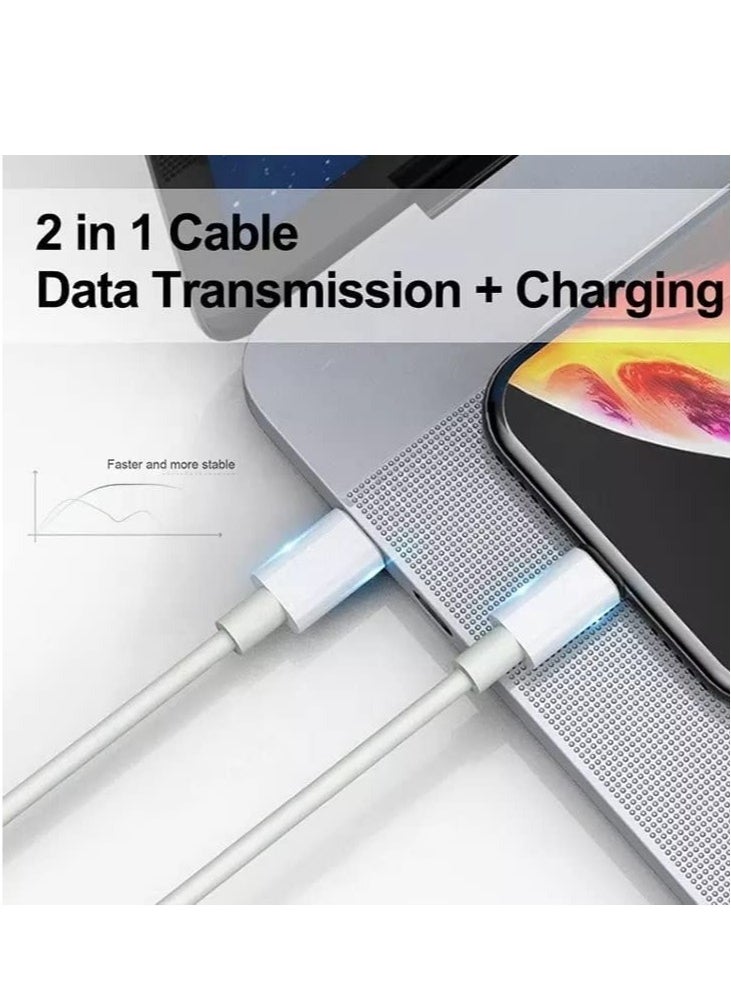 Generic - USB C to Lightning Cable 20W Fast Charging [MFi Certified] Compatible with iPhone 13 Pro Max/12/11 Pro/X/XS/XR/8 Plus/AirPods Pro, 1M, White - Image 1