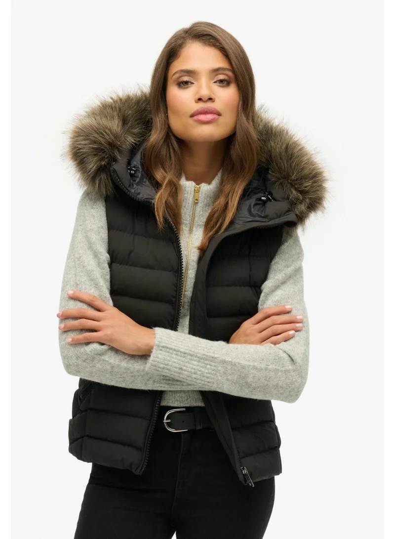 Fuji Faux Fur Hooded Gilet