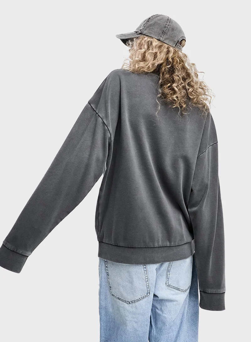 Reclaimed Vintage Unisex Crew Neck Oversized Sweatshirt
