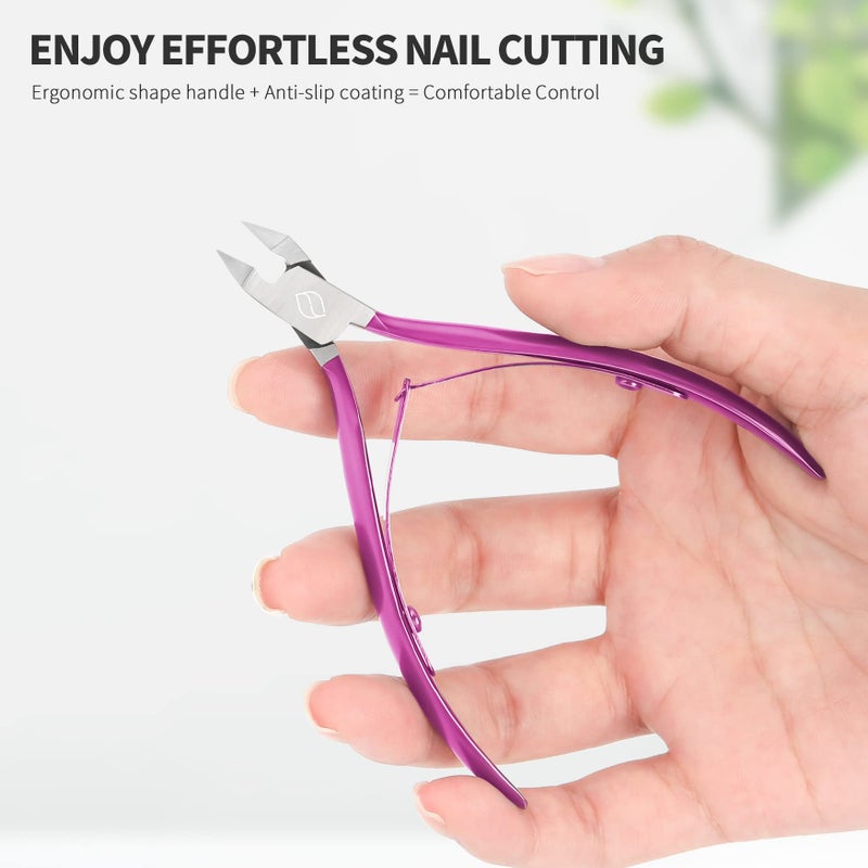 FERYES Toenail Clipper Straight Blade for Ingrown and Thick Nails - Stainless Steel and Sharp Pointed Tip Ingrown Nail Clipper â€“ Wide Jaw Toe Nail Cutter Ingrown Tool - Image 5