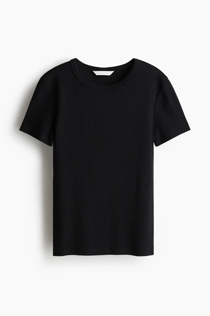 H&M Ribbed T-Shirt