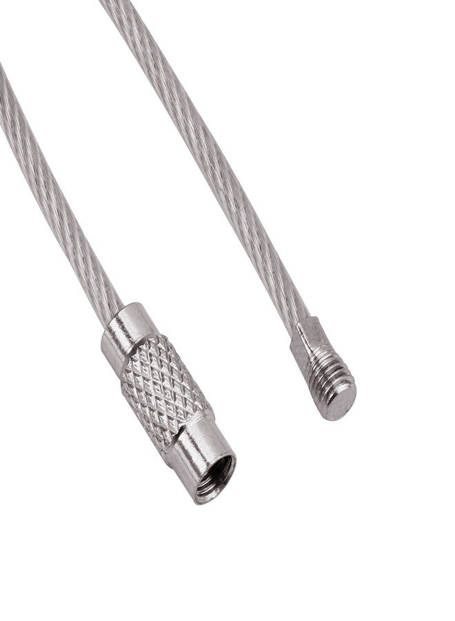 Wisdompro Wire Keychain Cable, 20 Pack of 6.3 Inch Stainless Steel Wire Keyrings 2mm Cable Keyring Loop/Hoop for Luggage Tags, Keys and ID Tag Keepers - Multicolor - Image 4