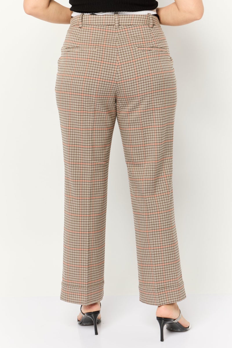 ESPRIT Women Regular Fit Allover Print Cuffed Pants, Multi - Image 2