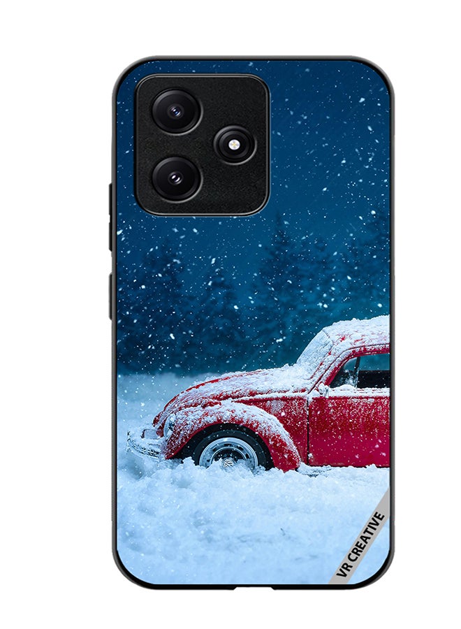 VR CREATIVE Protective Case Cover For Xiaomi Poco M6 Pro 5G Christmas Car Design Multicolour - Image 1