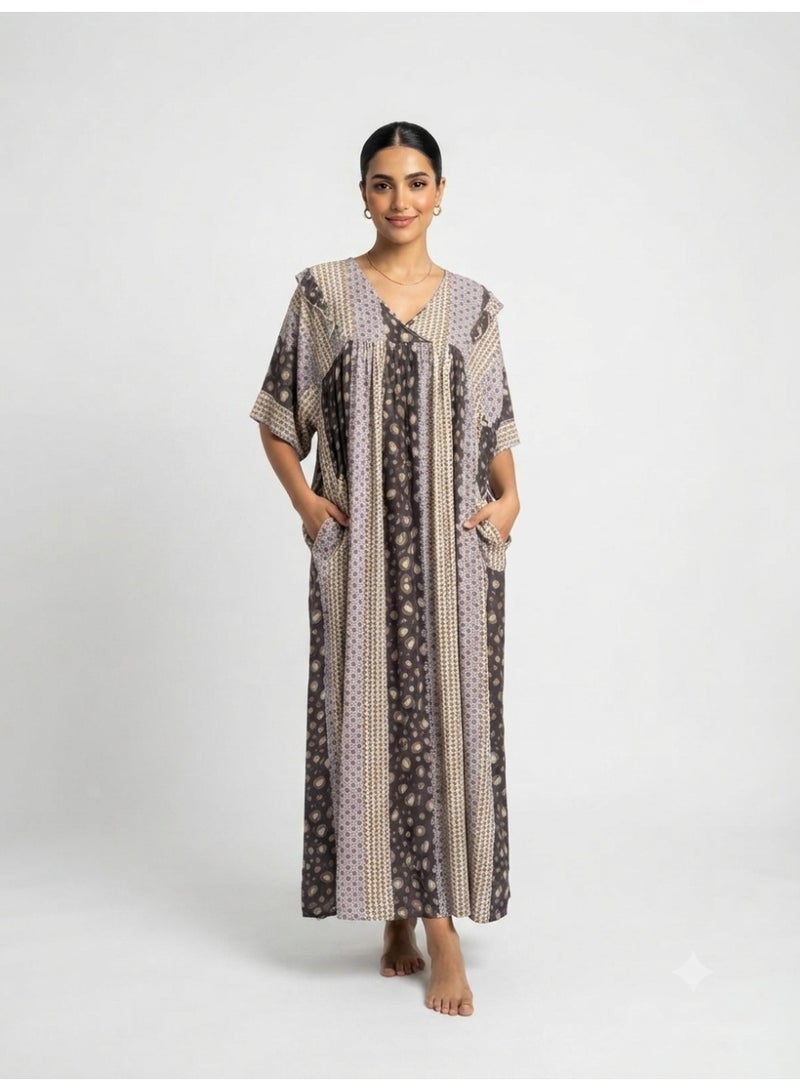 جلابية نسائية بجيوب - Image 4