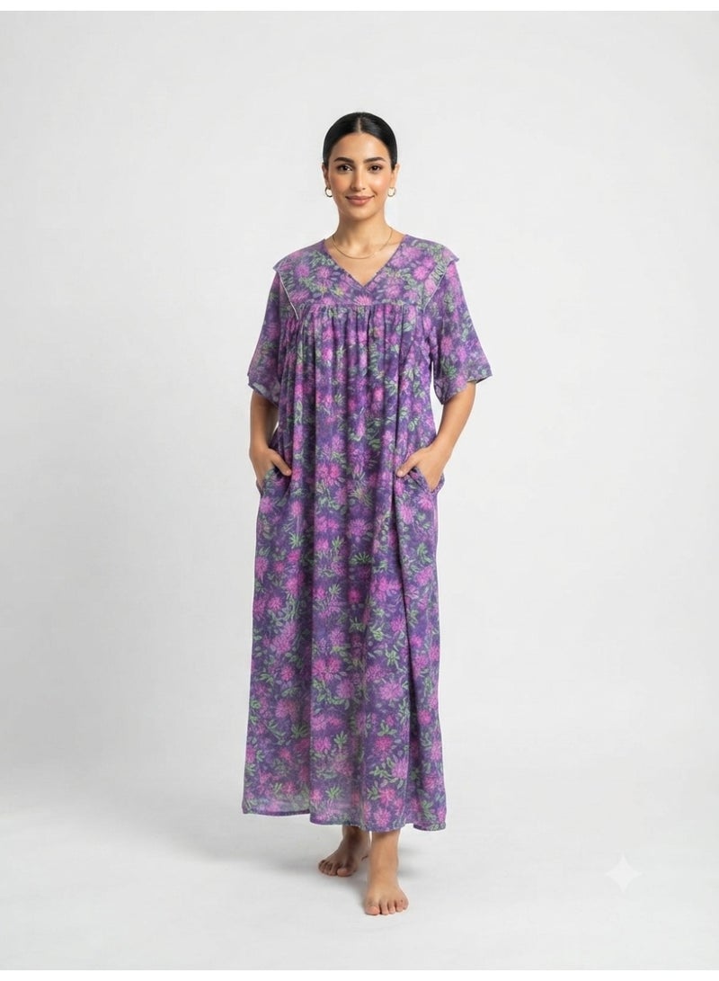 جلابية نسائية بجيوب - Image 3