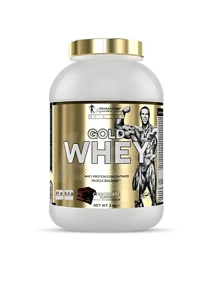 KEVIN LEVRONE KEVIN LEVRONE Gold Whey, 100% Whey Concentrate, Chocolate Flavour, 2kg 