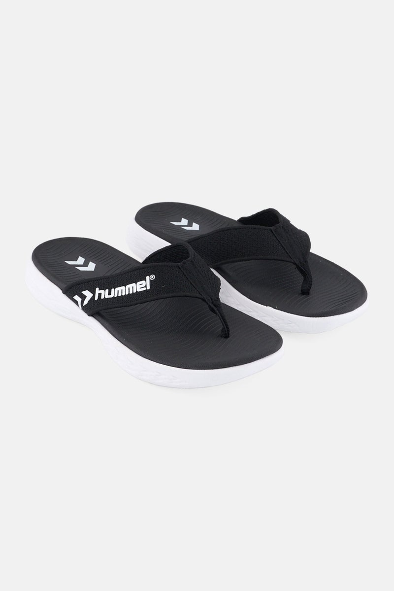 Hummel Kids Boy Slip On Flip Flop Slippers, Black  - Image 1