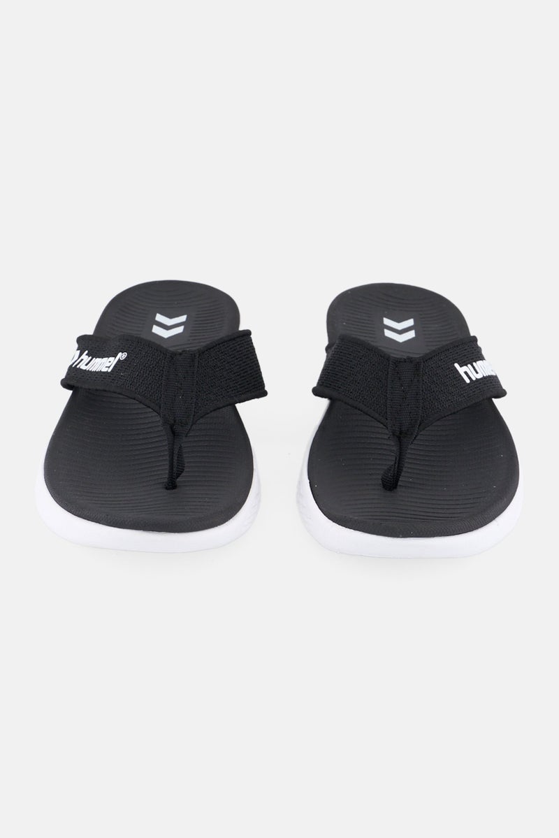 Hummel Kids Boy Slip On Flip Flop Slippers, Black  - Image 4