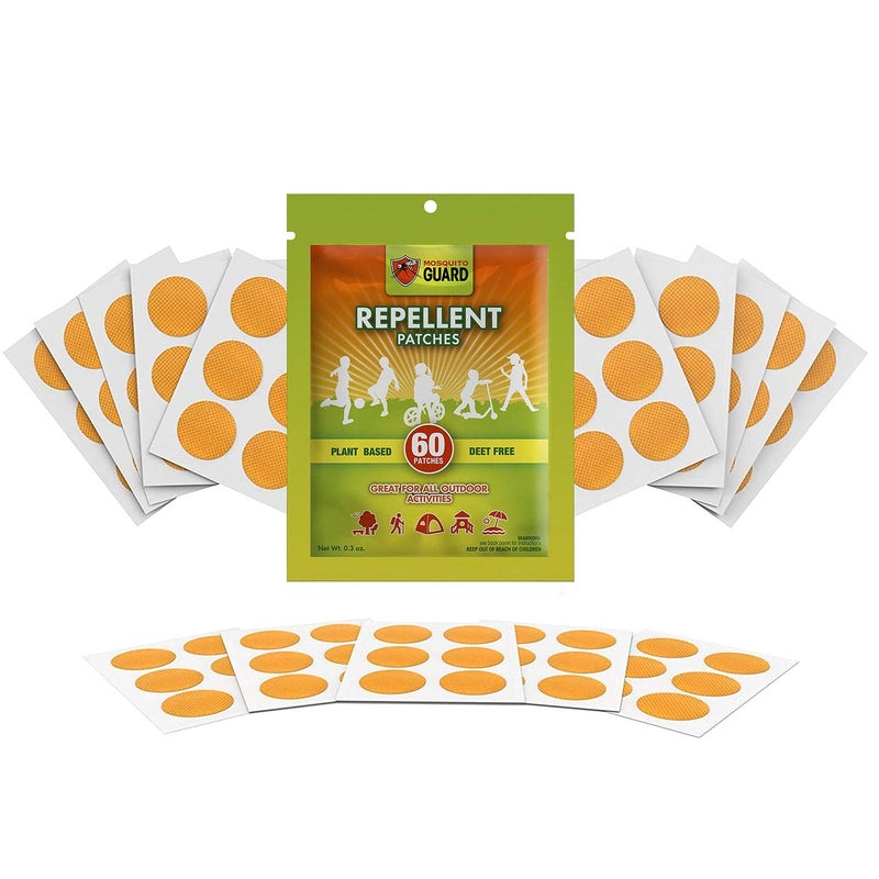 Mosquito Guard 60 Pack Mosquito Repellent Stickers for Kids DEET Free Mosquito Repellent Outdoor Patio Plant Based Mosquito Patches for Kids