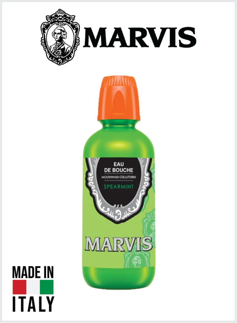 Marvis Spearmint Mouthwash – Soothing Spearmint Mouth Rinse, Daily Freshness Formula 400ML - Image 1