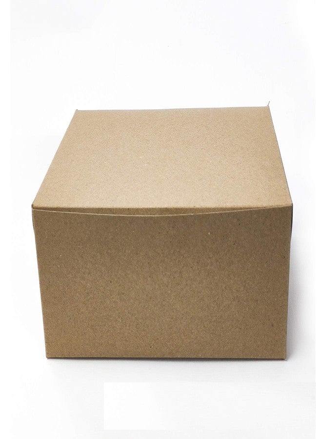 Intactmedia Kraft Cake Box with Window - 360gsm Sturdy Brown Bakery Box for Cakes - Auto-Popup Pastry Box for Donuts, Cookies & Party Favors -One KG Pack of 20 - Image 1