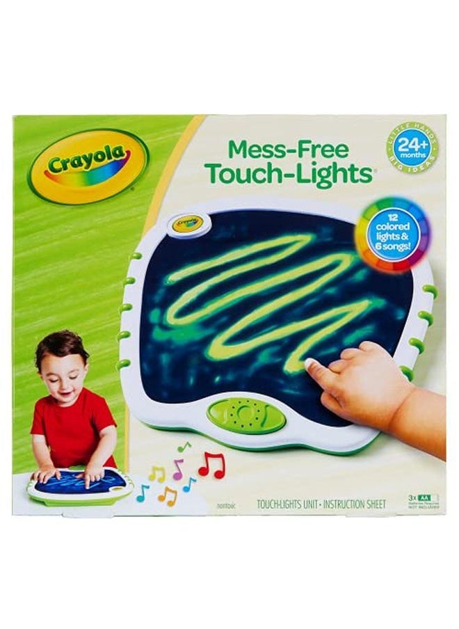 Crayola - My First Touch Lights Musical Doodle Board Toddler Toy Gift White Green - Image 1