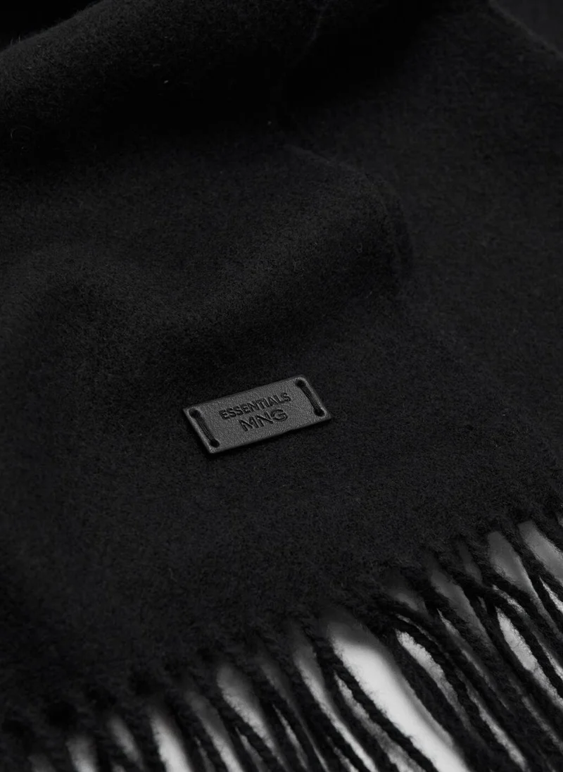 Mango Man Plain fringed scarf
