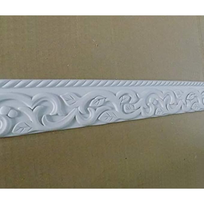 HOME DECOR FLEXIBLE CROWN MOLDING TRIM FOR CEILING WALL FURNITURE 2.68"(6.8CM) W X 0.28"(0.7CM) X 115"L - Image 2
