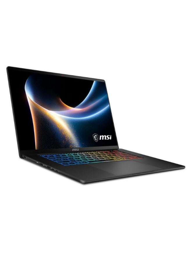 إم اس أي Gaming Laptop With 16 Inch (2560x1600) Display, Core Ultra 9-386H Processor/32GB RAM DDR5/1TB SSD/NVIDIA GeForce RTX 5070 Ti Graphics/Windows 11 Home/ English/Arabic Black - Image 1