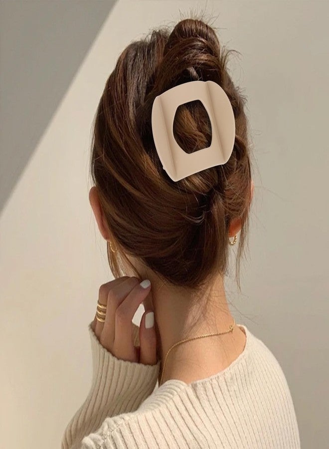 Amariver 6pcs Flat Hair Clips French Claw Clips Hair Barrettes for Thick Thin Hair Matte Non-slip Clip for Women Girls French Concord Flat Accessories - Image 3