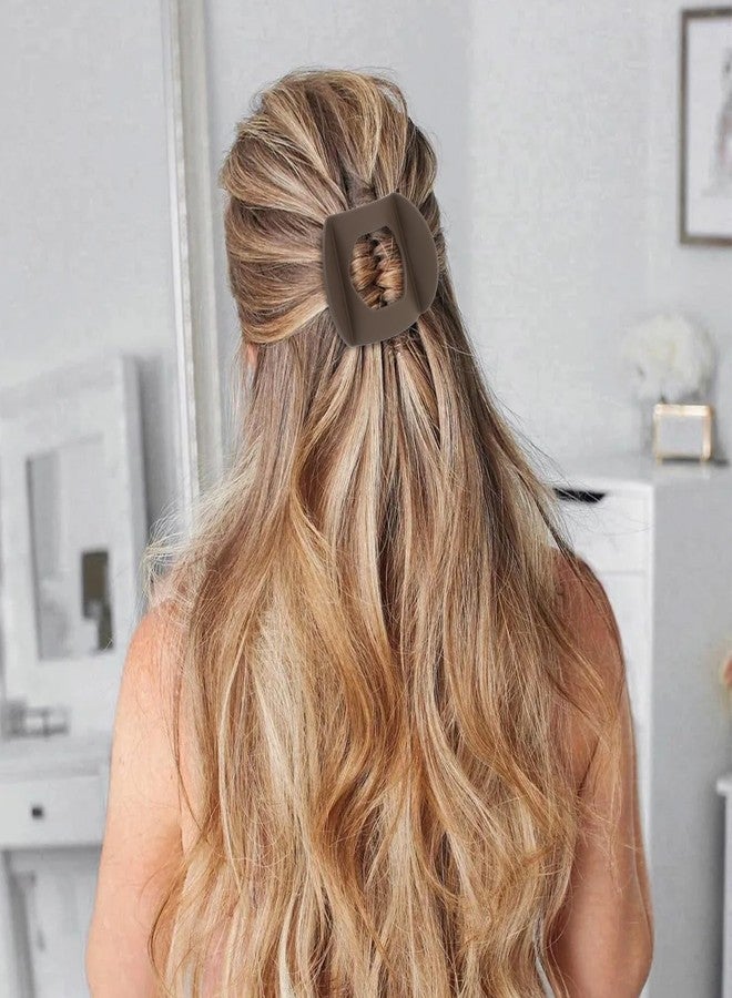 Amariver 6pcs Flat Hair Clips French Claw Clips Hair Barrettes for Thick Thin Hair Matte Non-slip Clip for Women Girls French Concord Flat Accessories - Image 4