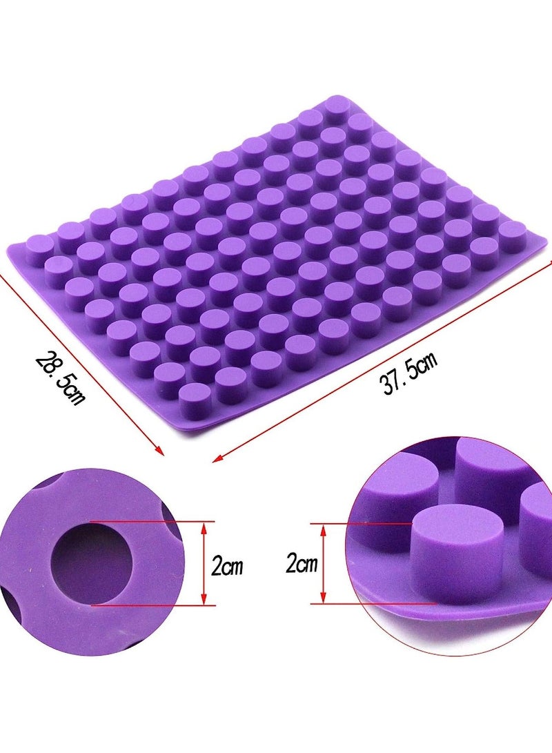 صينية مكعبات الثلج مع غطاء وسلة 2 عبوة من صواني مكعبات الثلج للفريزر 88 قطعة قالب مكعبات الثلج أرجواني - Image 2