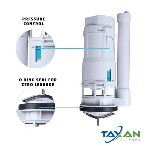 TAXAN POLYMERS TAXAN Dual Siphon Flush Valve 8 Inches – High-Performance ABS Dual Flush Valve (3/6L) | DIY Flush Tank Kit and Fittings for One-Piece Western Toilets | Water-Saving Leak-Proof | 1 Siphon Unit Only - Image 2